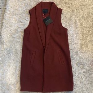 Cynthia Rowley Oversized Wool Vest